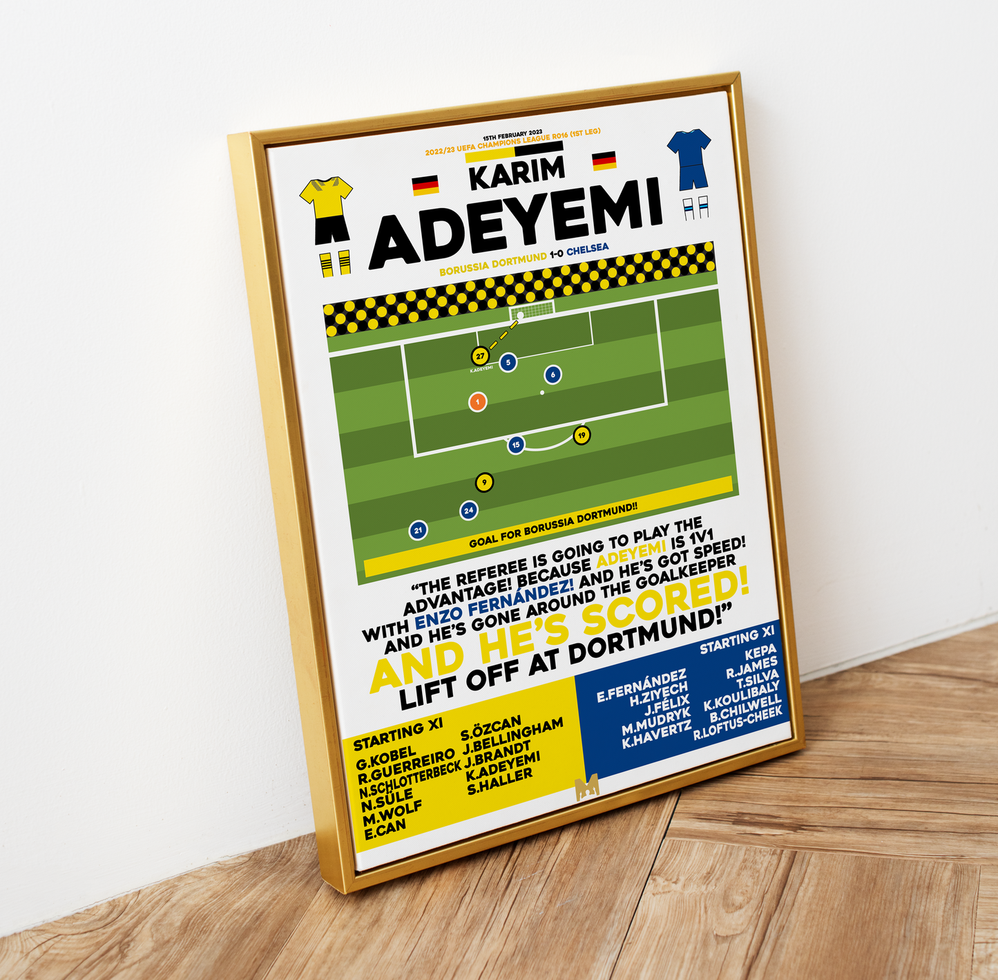 'Danny Aarons' Karim Adeyemi Goal vs Chelsea - UEFA Champions League 2022/23 - Dortmund