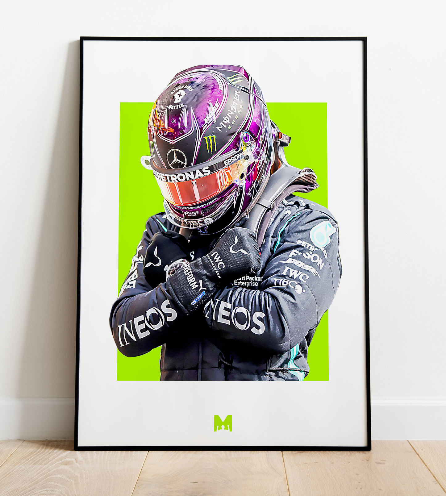 Lewis Hamilton Print - Still I Rise - Mercedes