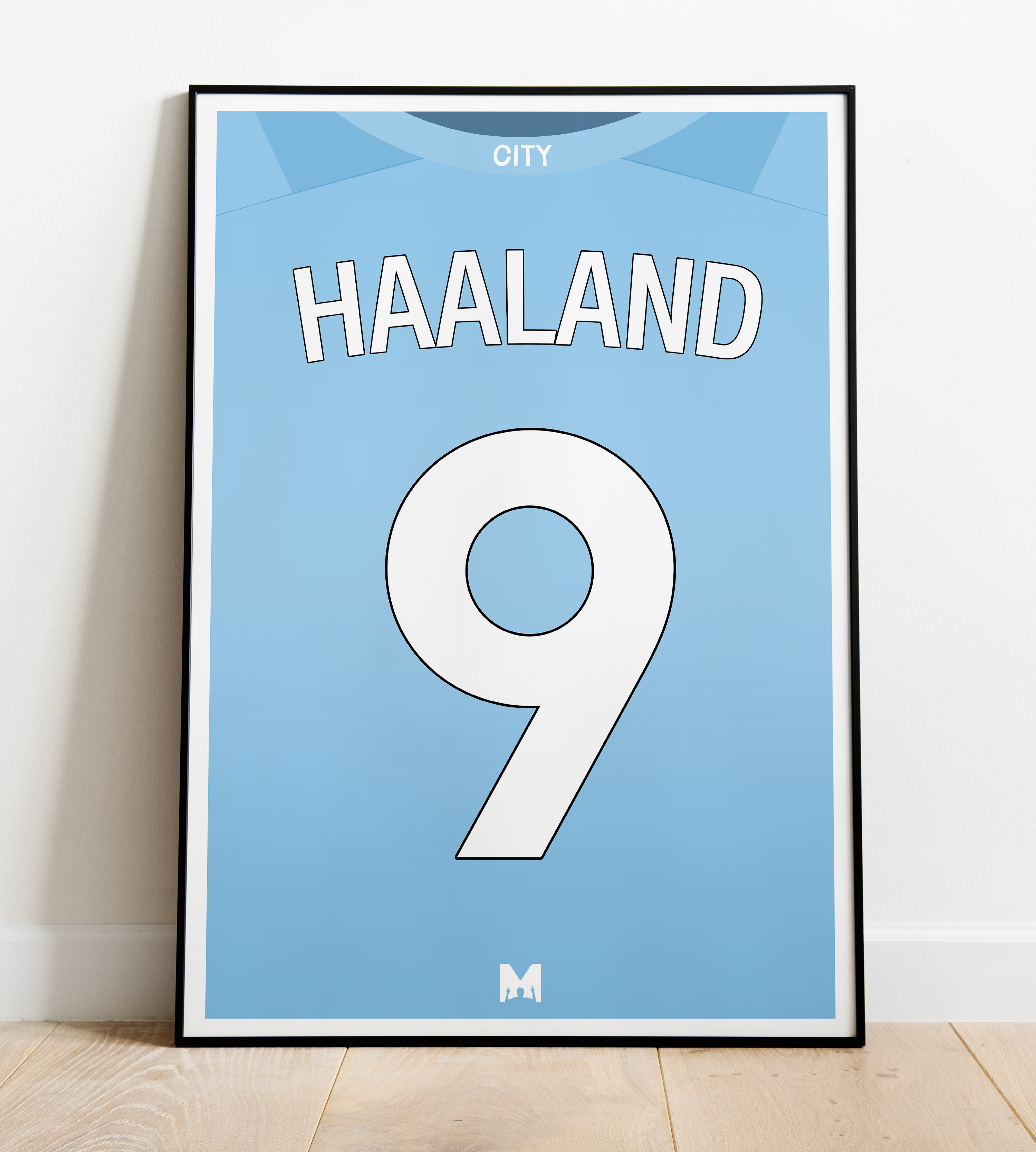 Haaland 9 (Official Cup Printing) - 23-24 Man City Home