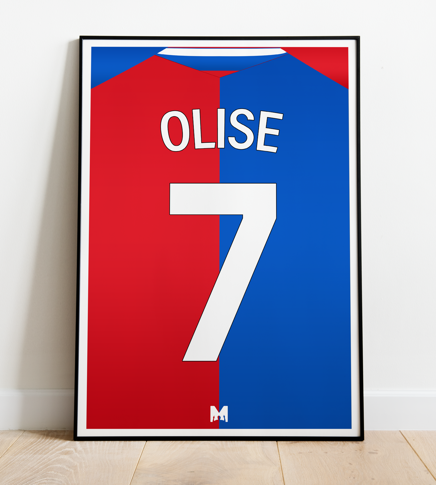 Crystal Palace Kit Print Olise 2023/24 - Home Shirt - Crystal Palace