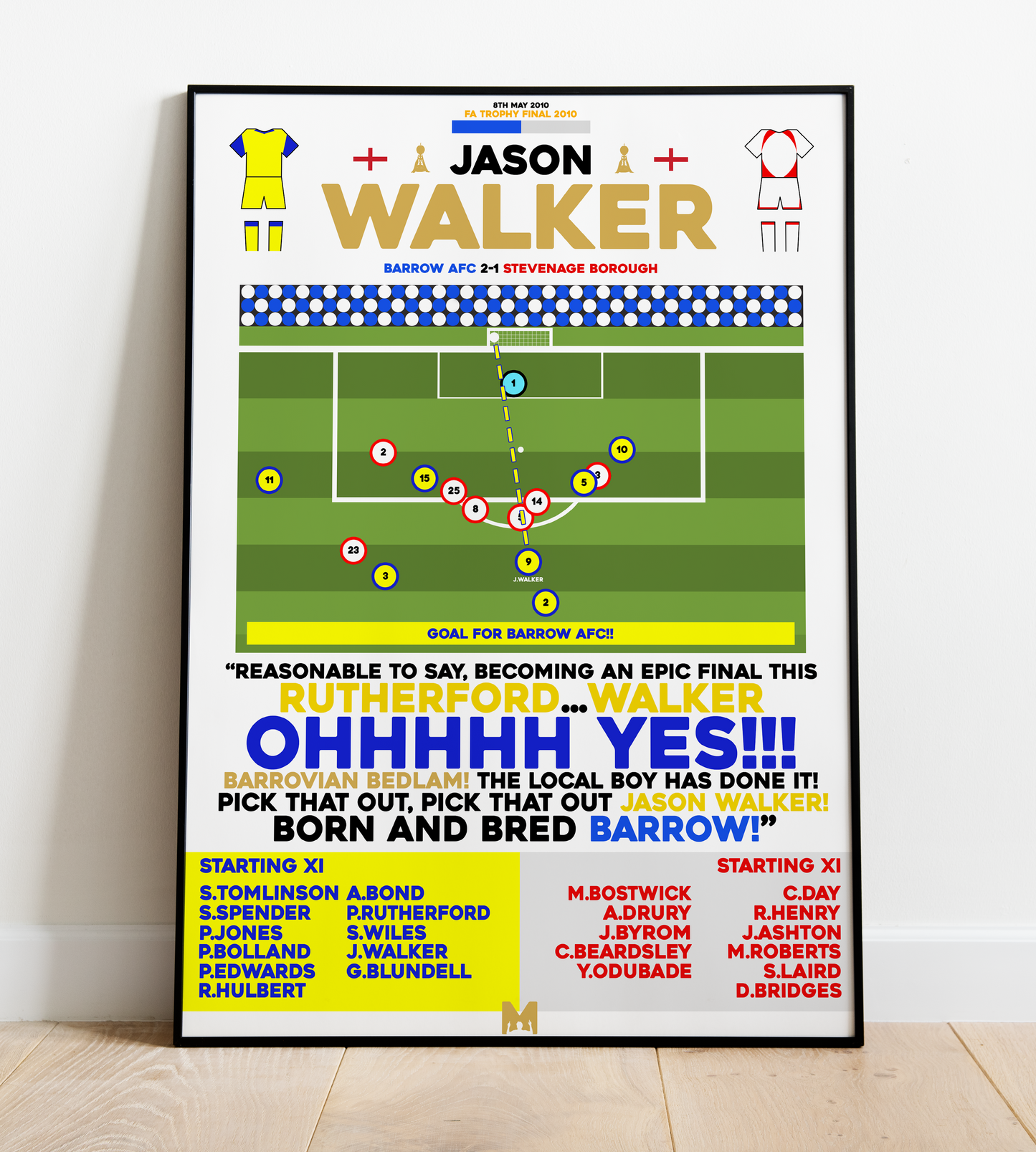 Jason Walker Goal vs Stevenage Borough - FA Trophy Final 2010 - Barrow AFC