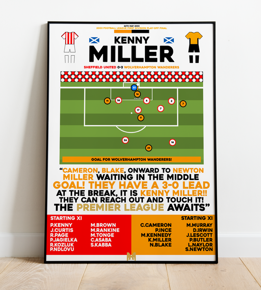 Kenny Miller Goal vs Sheffield United - First Division Play-Off Final 2003 - Wolves