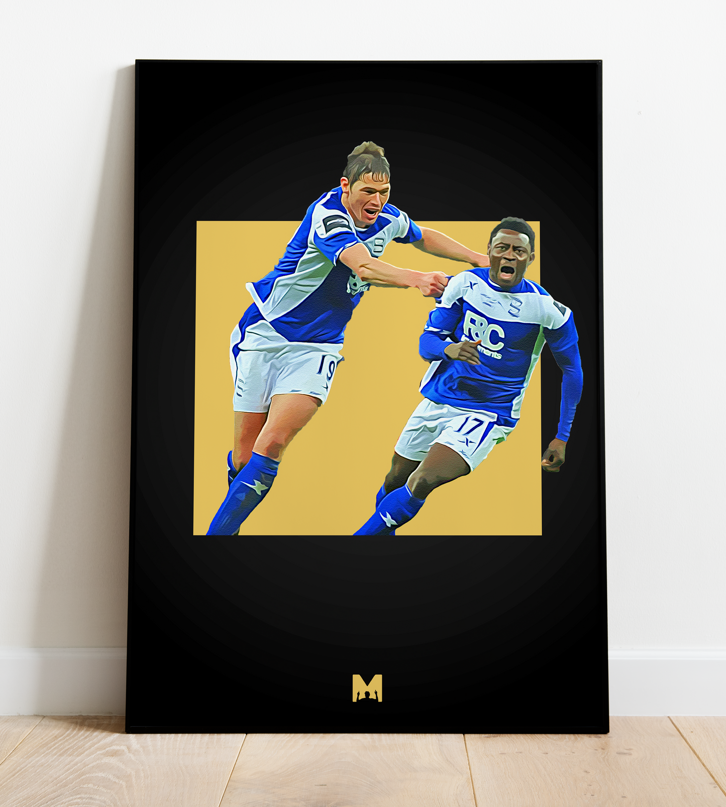Obafemi Martins & Nikola Žigić Print (Blackout) - Icons - Birmingham City