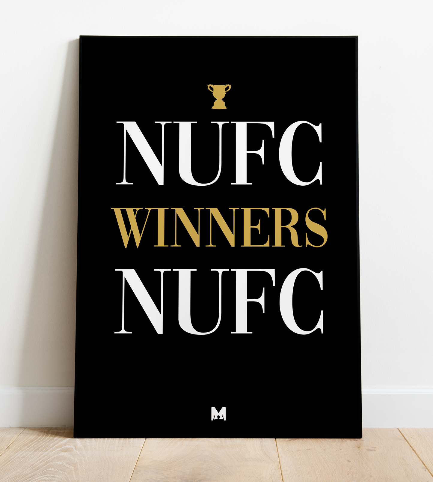 NUFC Winners Typeface Print - Newcastle United