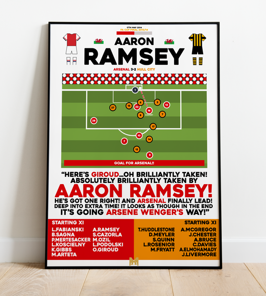 Aaron Ramsey Goal vs Hull City - FA Cup Final 2013/14 - Arsenal