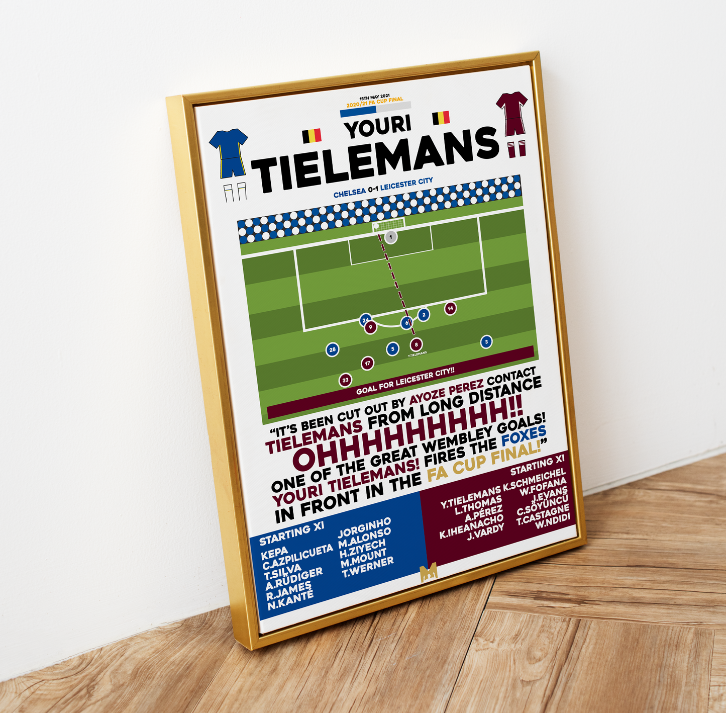 Youri Tielemans Goal vs Chelsea - FA Cup Final 20/21 - Leicester City