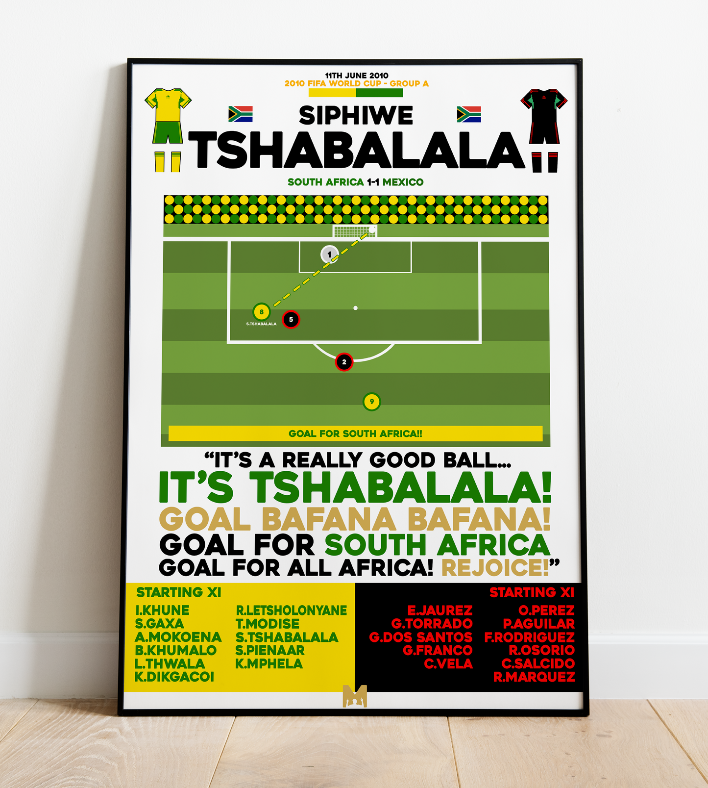 Siphiwe Tshabalala Goal vs Mexico - World Cup 2010 - South Africa