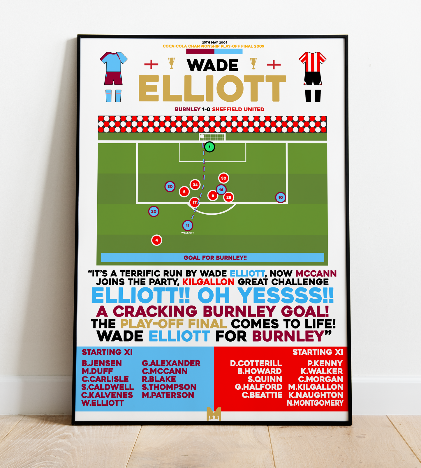 Wade Elliott Goal vs Sheffield United - Championship Play-Off Final 2009 - Burnley
