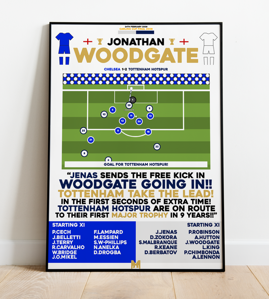 Jonathan Woodgate Goal vs Chelsea - Carling Cup Final 2008 - Tottenham Hotspur