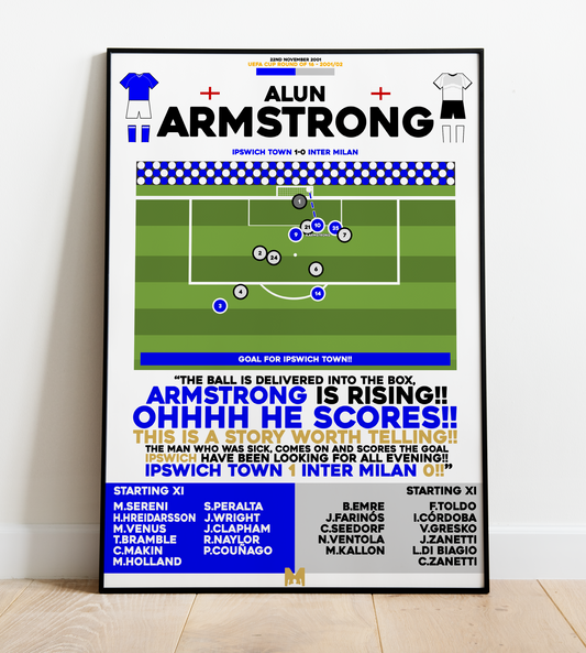 Alun Armstrong Goal vs Inter Milan - UEFA Cup 2001/02 - Ipswich Town