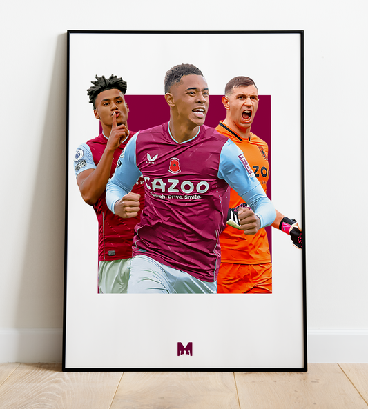 Aston Villa Squad Print - European Pedigree - Aston Villa