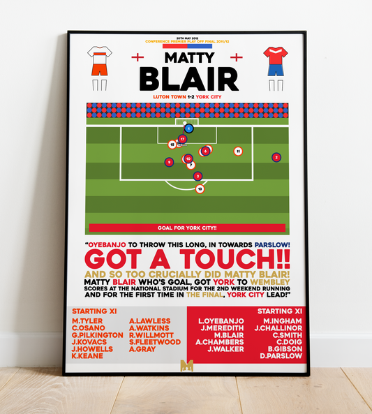 Matty Blair Goal vs Luton Town - Conference Play-Off Final 2011/12 - York City