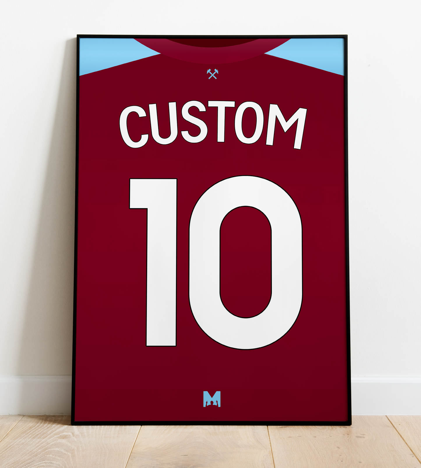 Design Your Own CUSTOM West Ham Kit Print 2023/24 - Home Shirt - West Ham United
