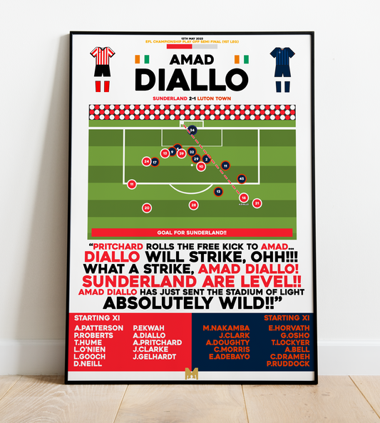 Amad Diallo Goal vs Luton Town - EFL Championship 2022/23 - Sunderland