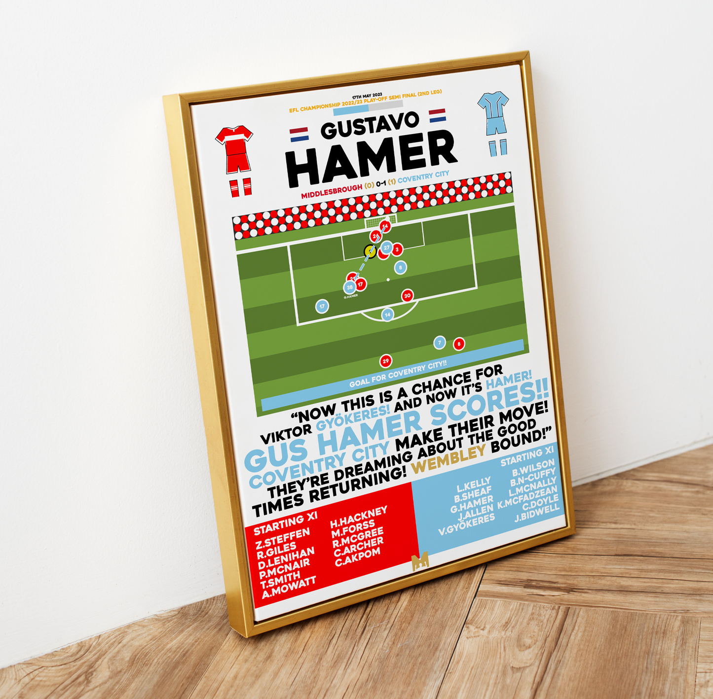 Gustavo Hamer Goal vs Middlesbrough - EFL Championship Play-Offs 2022/23 - Coventry City