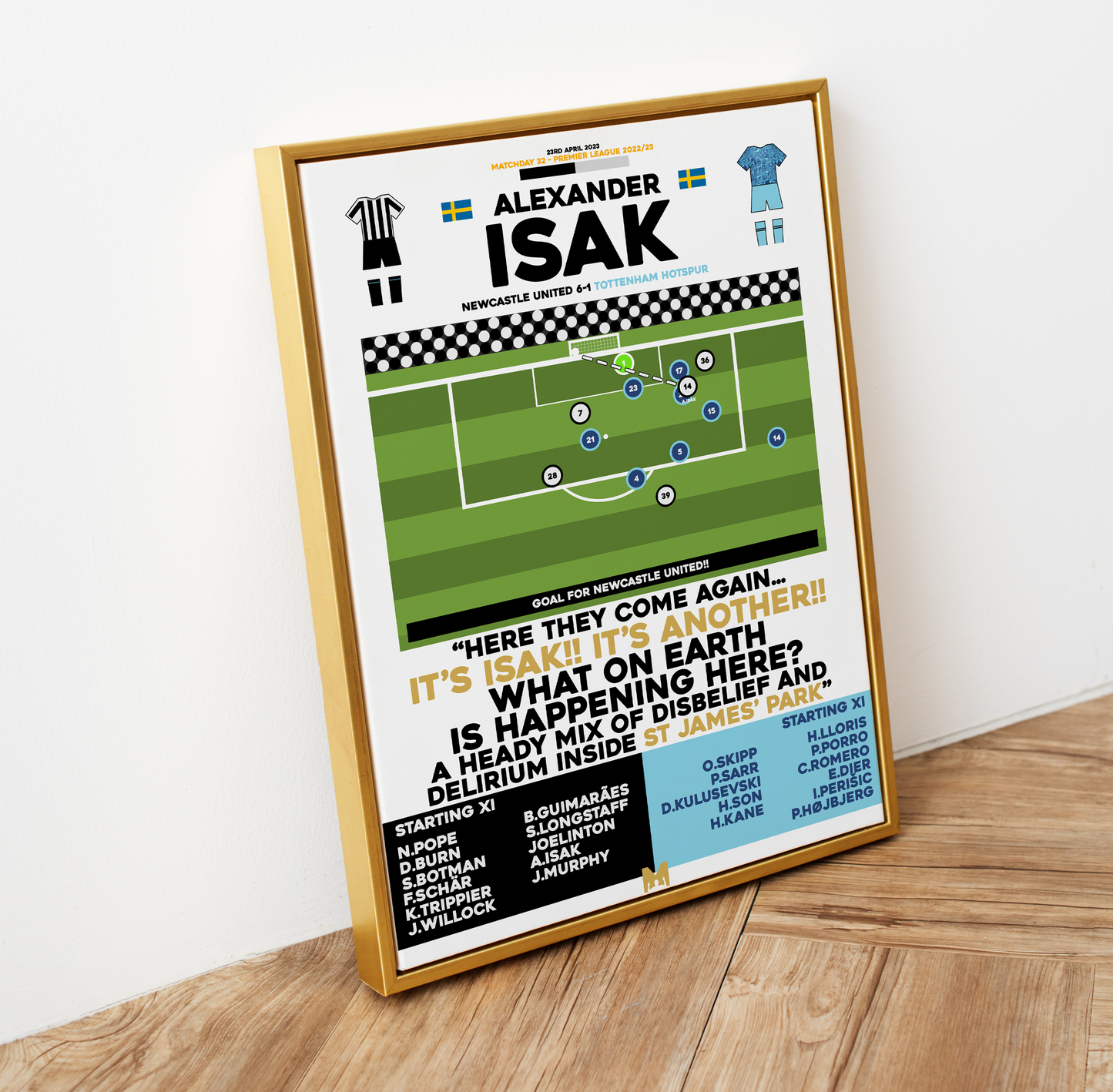 Alexander Isak 2nd Goal vs Tottenham Hotspur - Premier League 2022/23 - Newcastle United