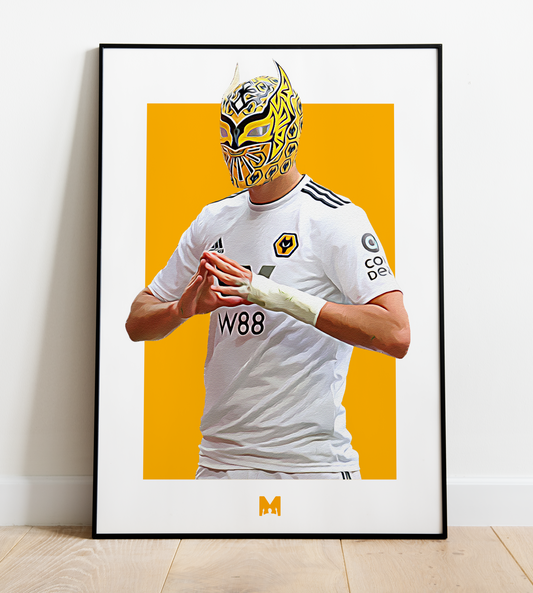 Raúl Jiménez Print - The Mask - Wolves