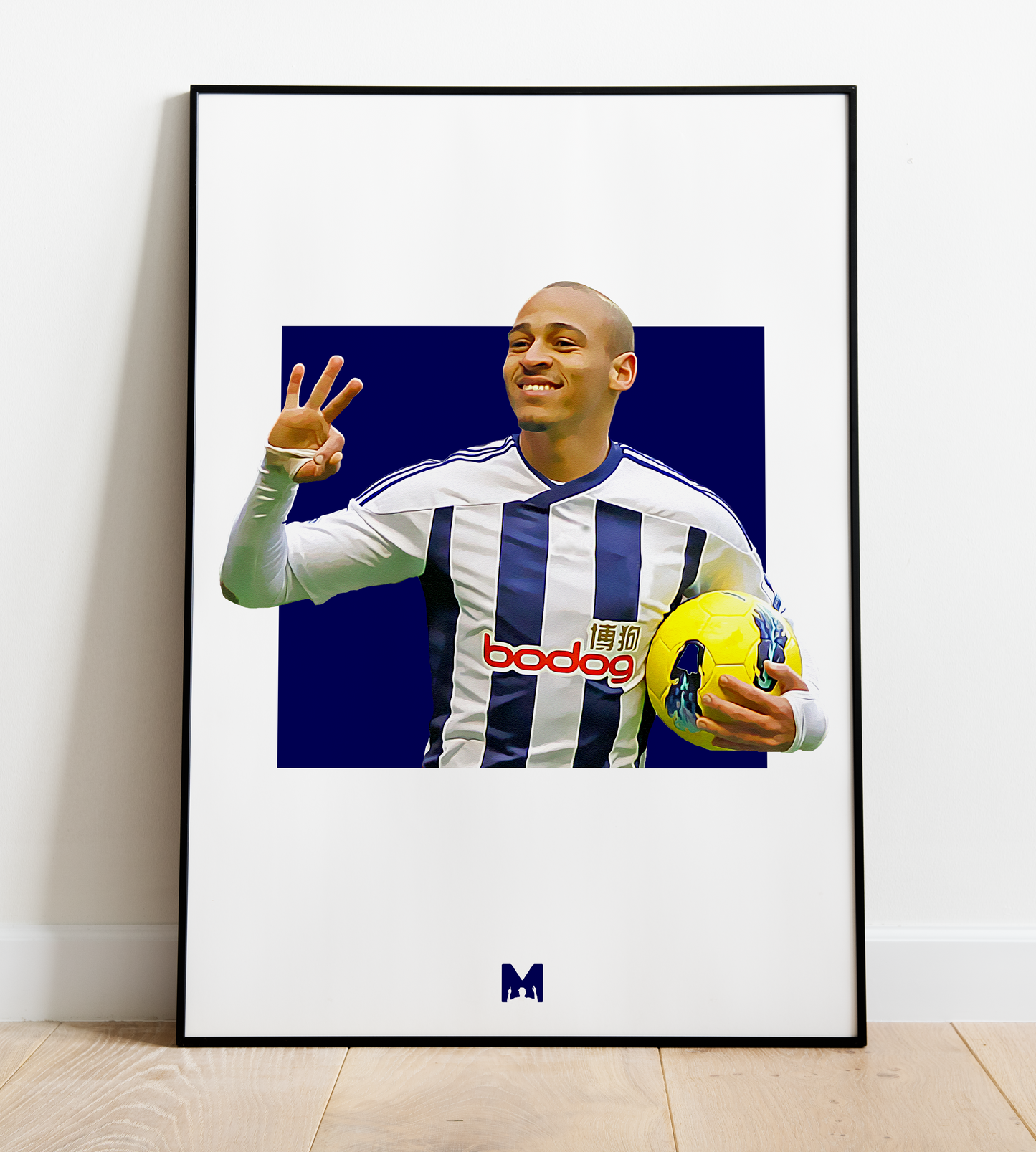 Peter Odemwingie Print - Hat-Trick Hero - West Bromwich Albion