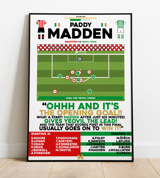 Paddy Madden Goal vs Brentford - EFL League One Play-Off Final 2012/13 - Yeovil Town