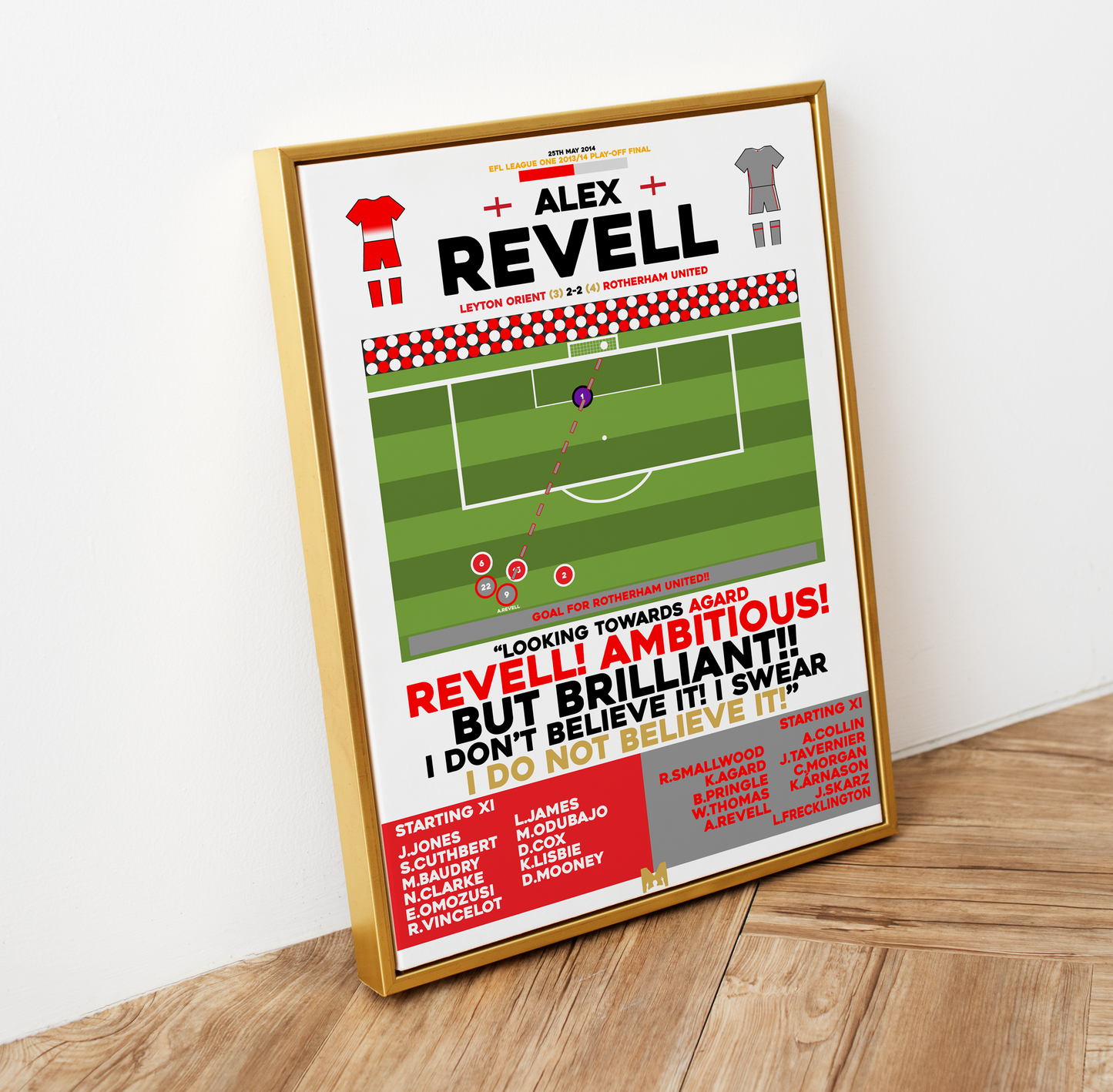 Alex Revell Goal vs Leyton Orient - EFL League One 2013/14 Play-Off Final- Rotherham United