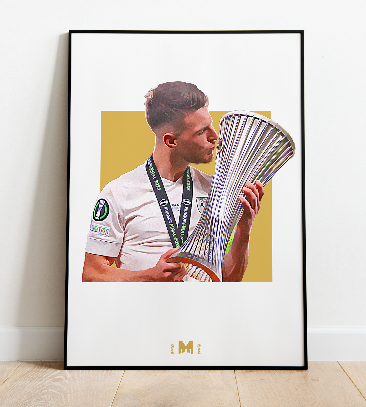 Declan Rice Print - European Glory - West Ham United