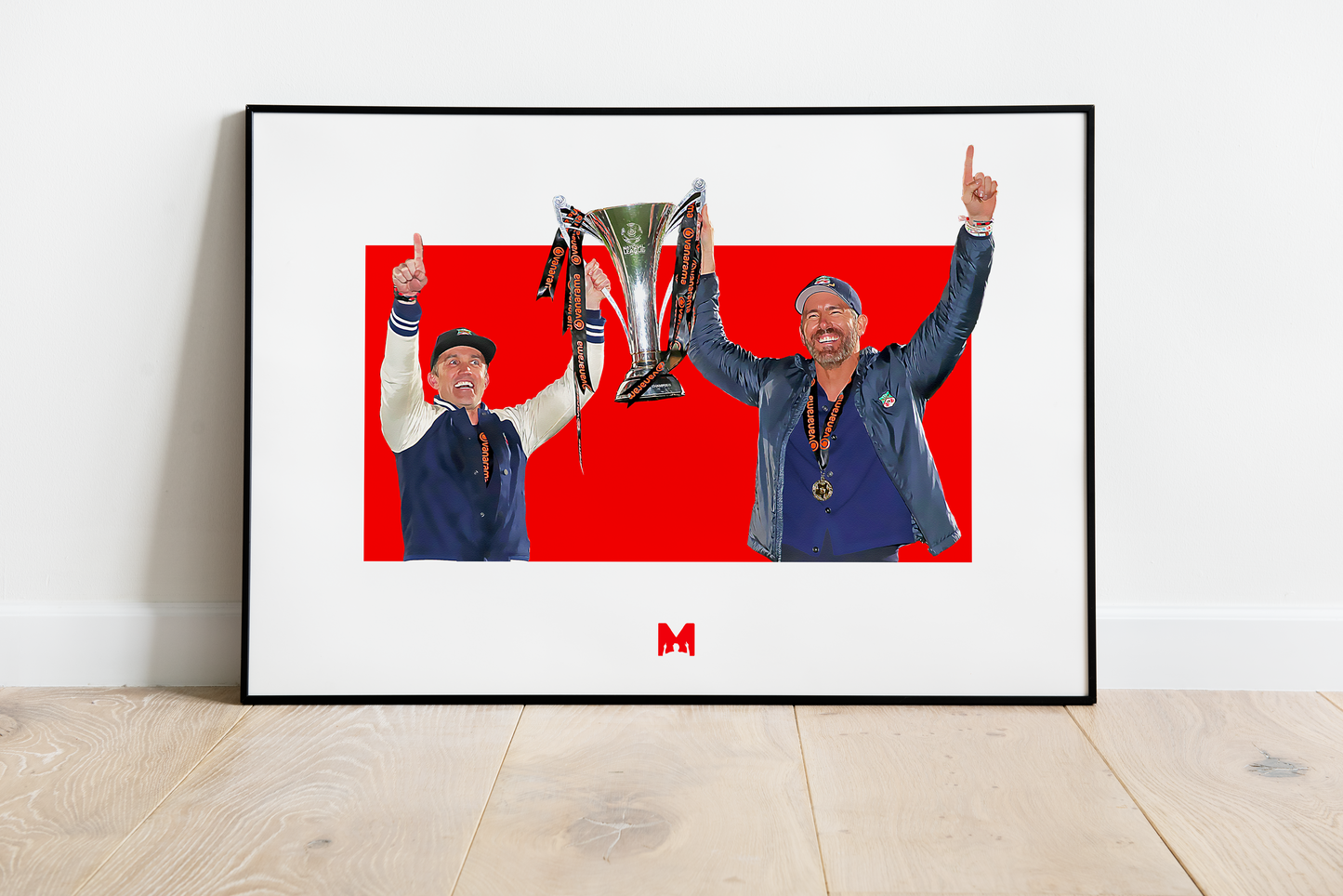 Ryan Reynolds & Rob McElhenney Print - Champions - Wrexham
