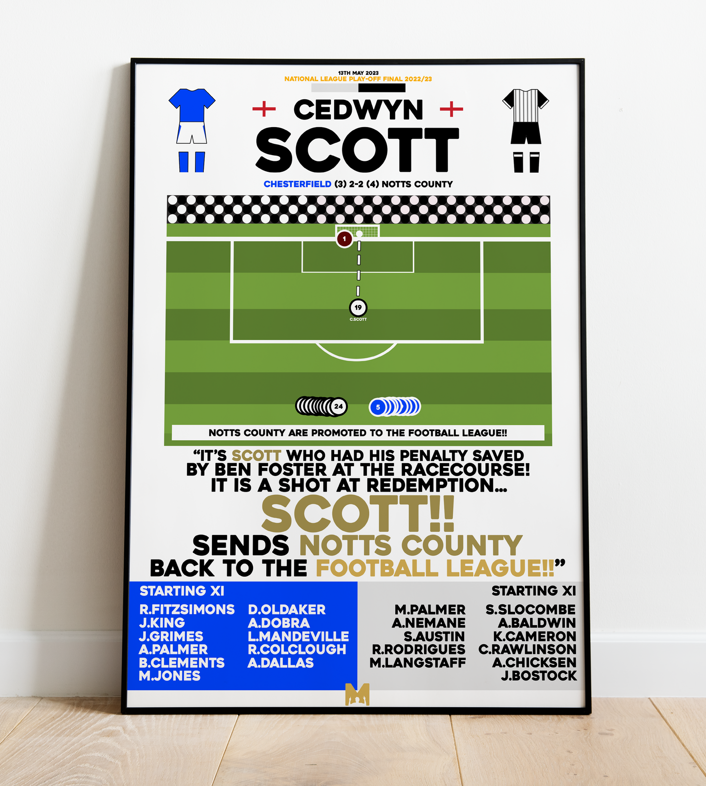 Cedwyn Scott Goal vs Chesterfield - National League Play-Off Final 2022/23 - Notts County