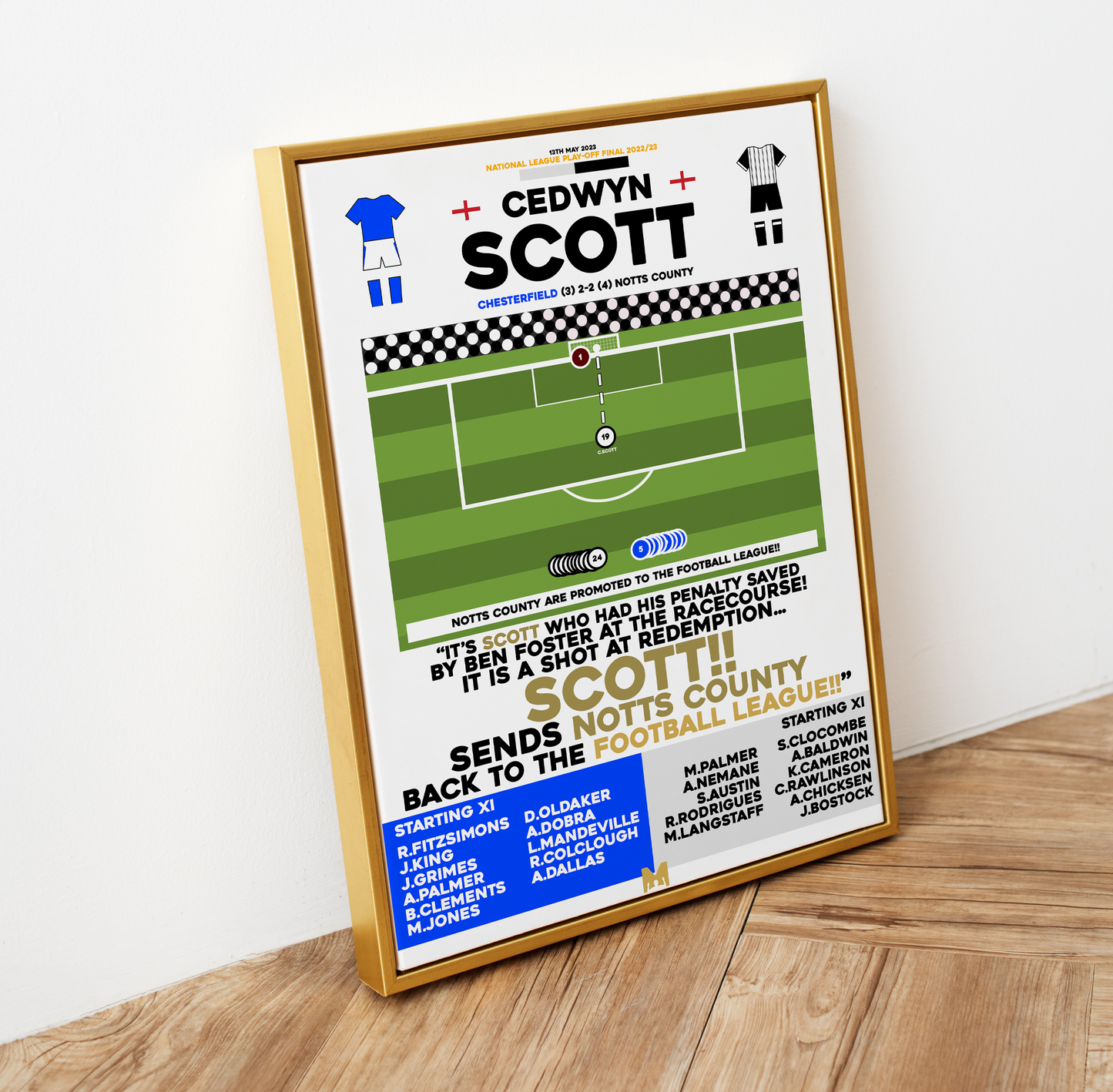 Cedwyn Scott Goal vs Chesterfield - National League Play-Off Final 2022/23 - Notts County