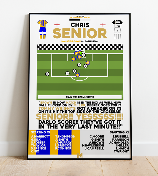 Chris Senior Goal vs Mansfield Town - FA Trophy Final 2011 - Darlington