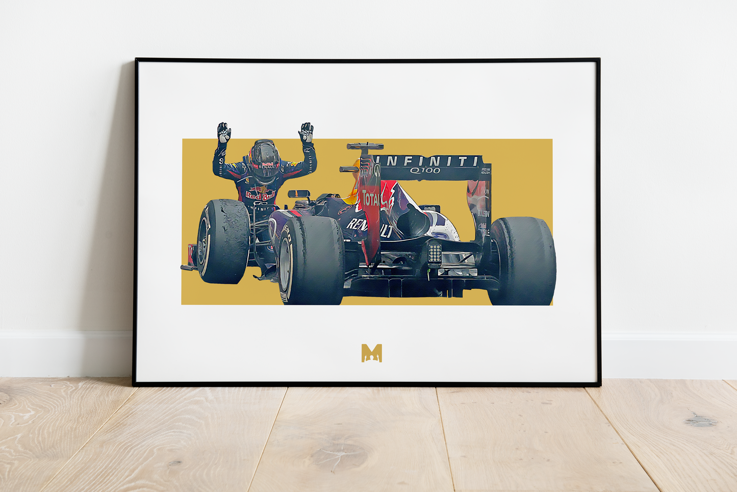 Sebastian Vettel Print - Praise The King - Red Bull