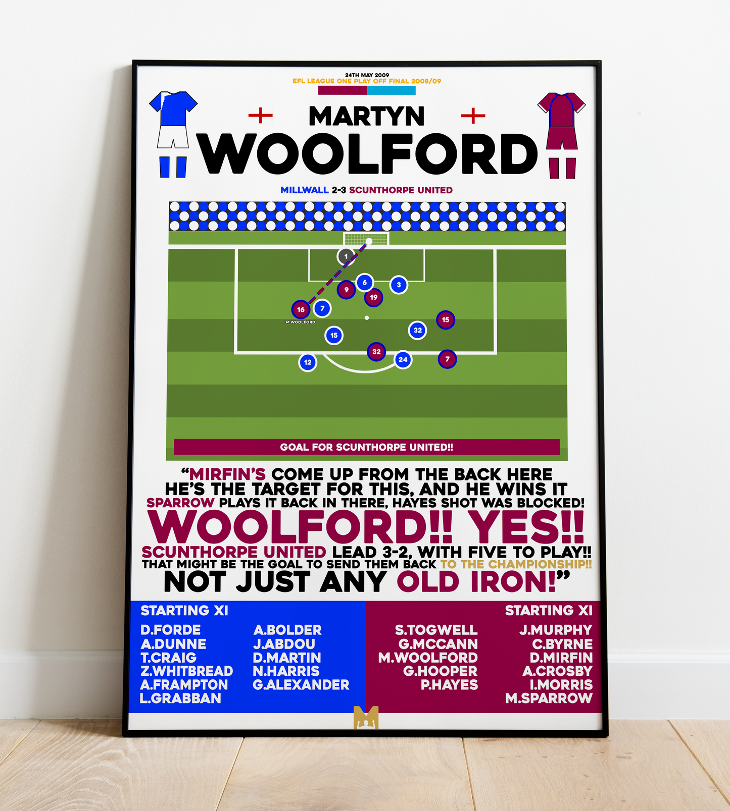 Martyn Woolford Goal vs Millwall - EFL League One Play-Off Final 2008/09 - Scunthorpe United