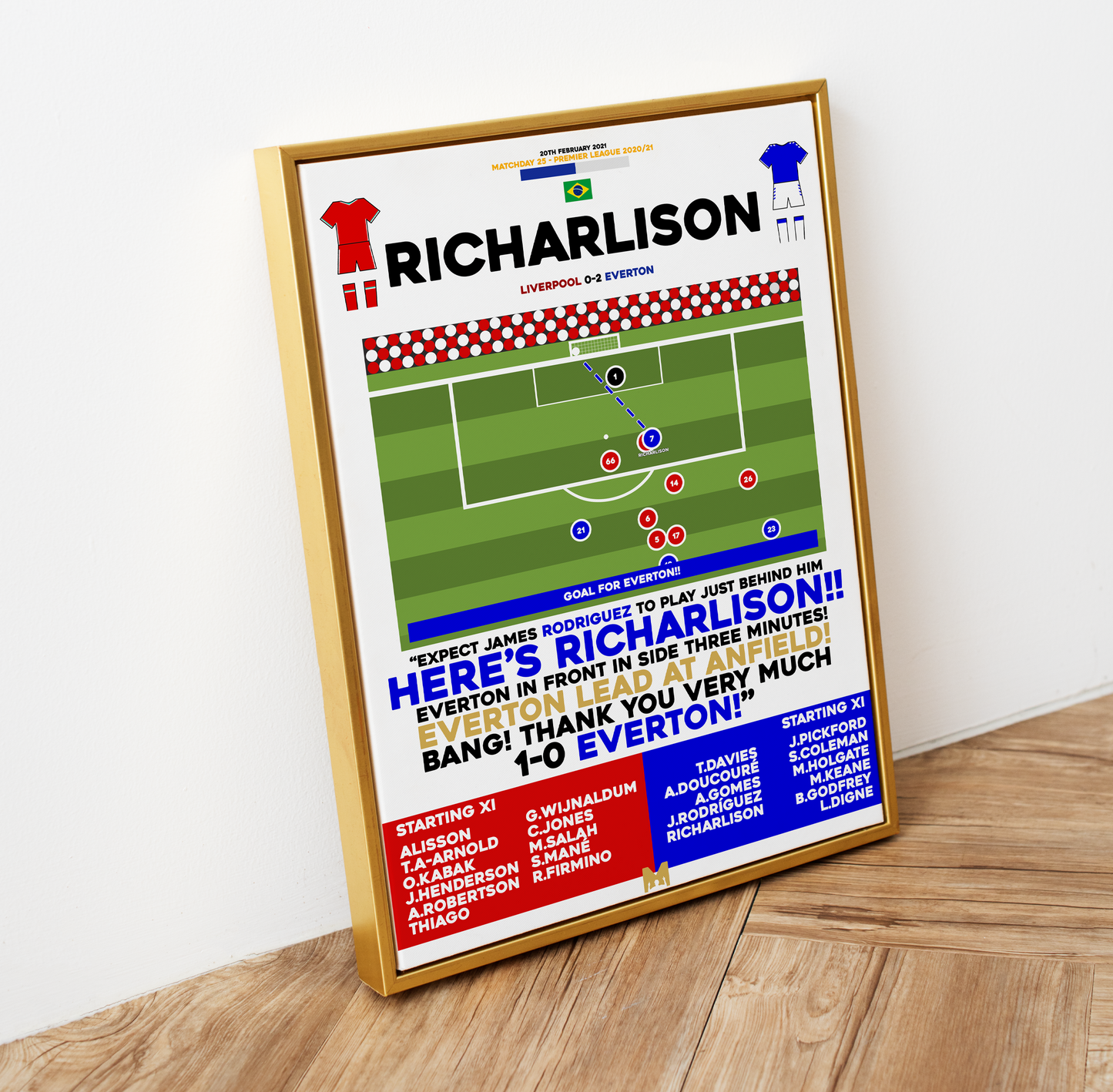 Richarlison Goal vs Liverpool - Premier League 2020/21 - Everton