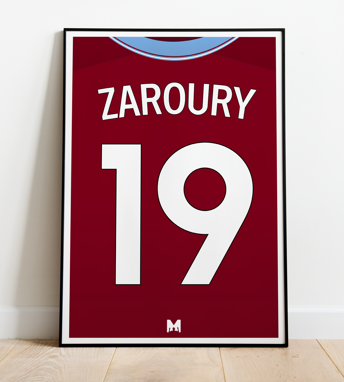 Burnley Kit Print Zaroury 2023/24 - Home Shirt - Burnley