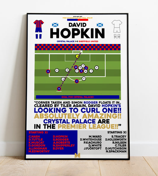 David Hopkin Goal vs Sheffield United - First Division Play-Off Final 1996/97 - Crystal Palace