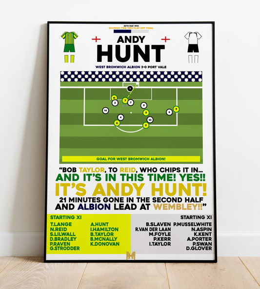 Andy Hunt Goal vs Port Vale - Division Two Play Off Final 1993 - West Bromwich Albion