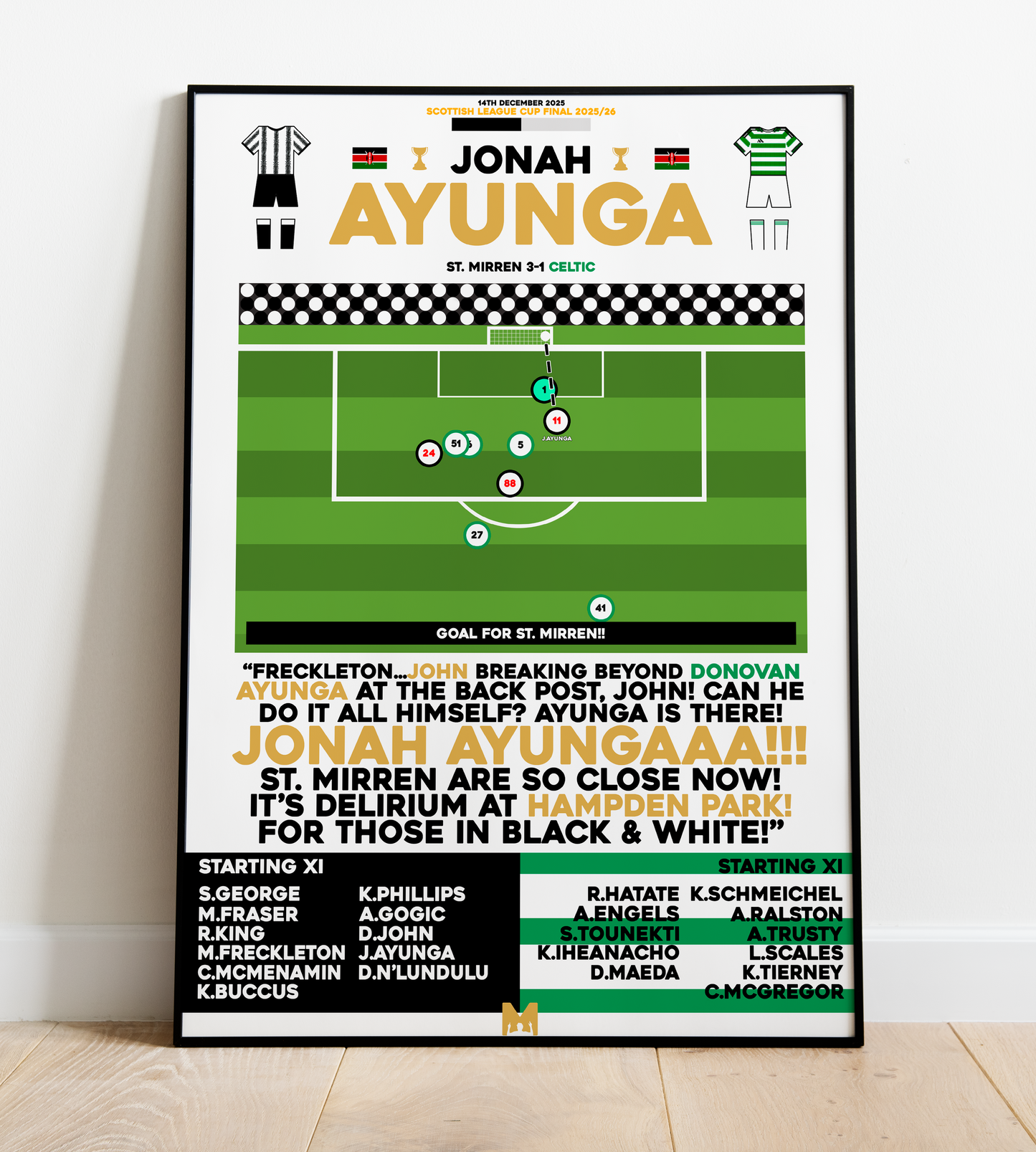 Jonah Ayunga Goal vs Celtic - Scottish League Cup Final 2025/26 - St. Mirren