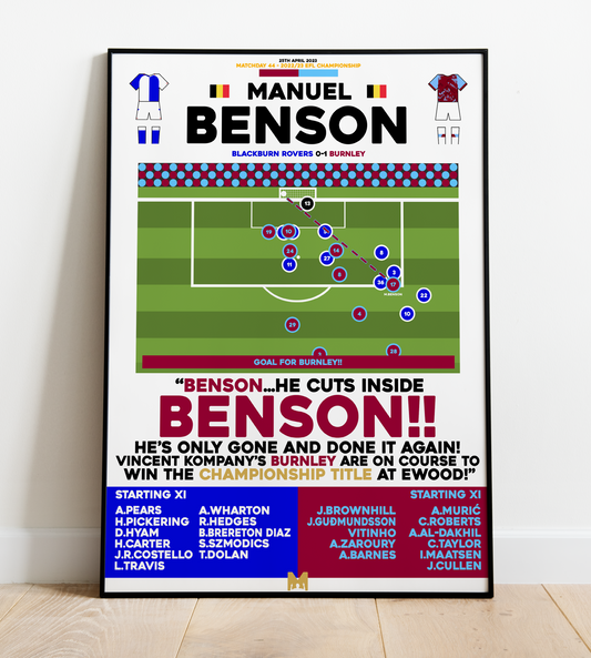 Manuel Benson Goal vs Blackburn Rovers - EFL Championship 2022/23 - Burnley