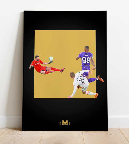 Jarrod Bowen Print (Blackout) - The Golden Touch - West Ham United