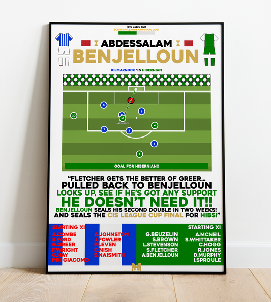 Abdessalam Benjelloun vs Kilmarnock Goal - Scottish League Cup Final 2007 - Hibernian