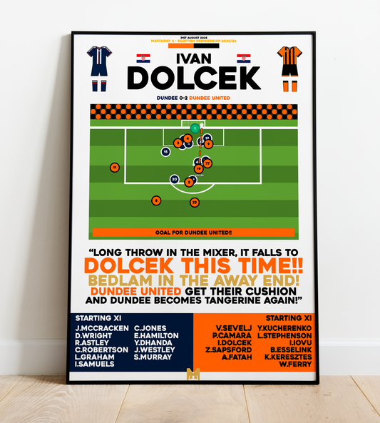 Ivan Dolcek Goal vs Dundee - Scottish Premiership 2025/26 - Dundee United