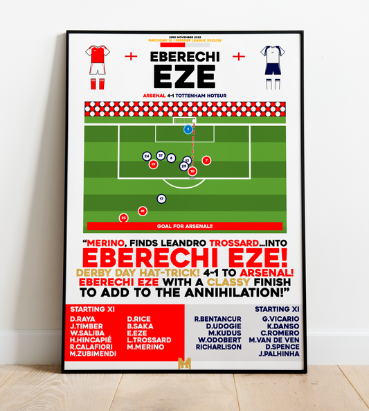 Eberechi Eze vs Tottenham Hotspur - Premier League 2025/26 - Arsenal