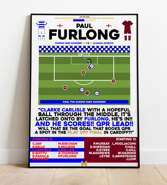 Paul Furlong Goal vs Oldham Athletic - Second Division Play-Off 2002/03 - QPR