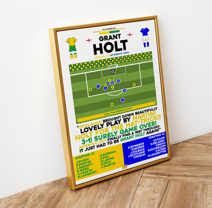 Grant Holt 3rd Goal vs Ipswich Town - EFL Championship 2010/11 - Norwich City