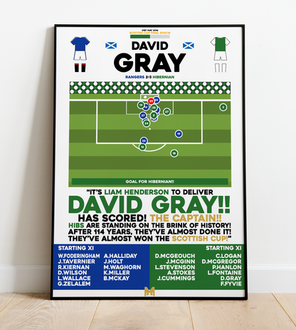 David Gray vs Rangers Goal - Scottish Cup Final 2015/16 - Hibernian