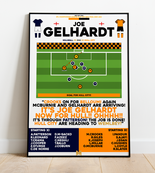 Joe Gelhardt Goal vs Millwall - EFL Championship Play-Offs 2025/26 - Hull City