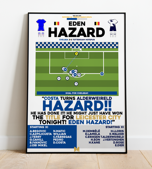 Eden Hazard Goal vs Tottenham Hotspur - Premier League 2015/16 - Chelsea