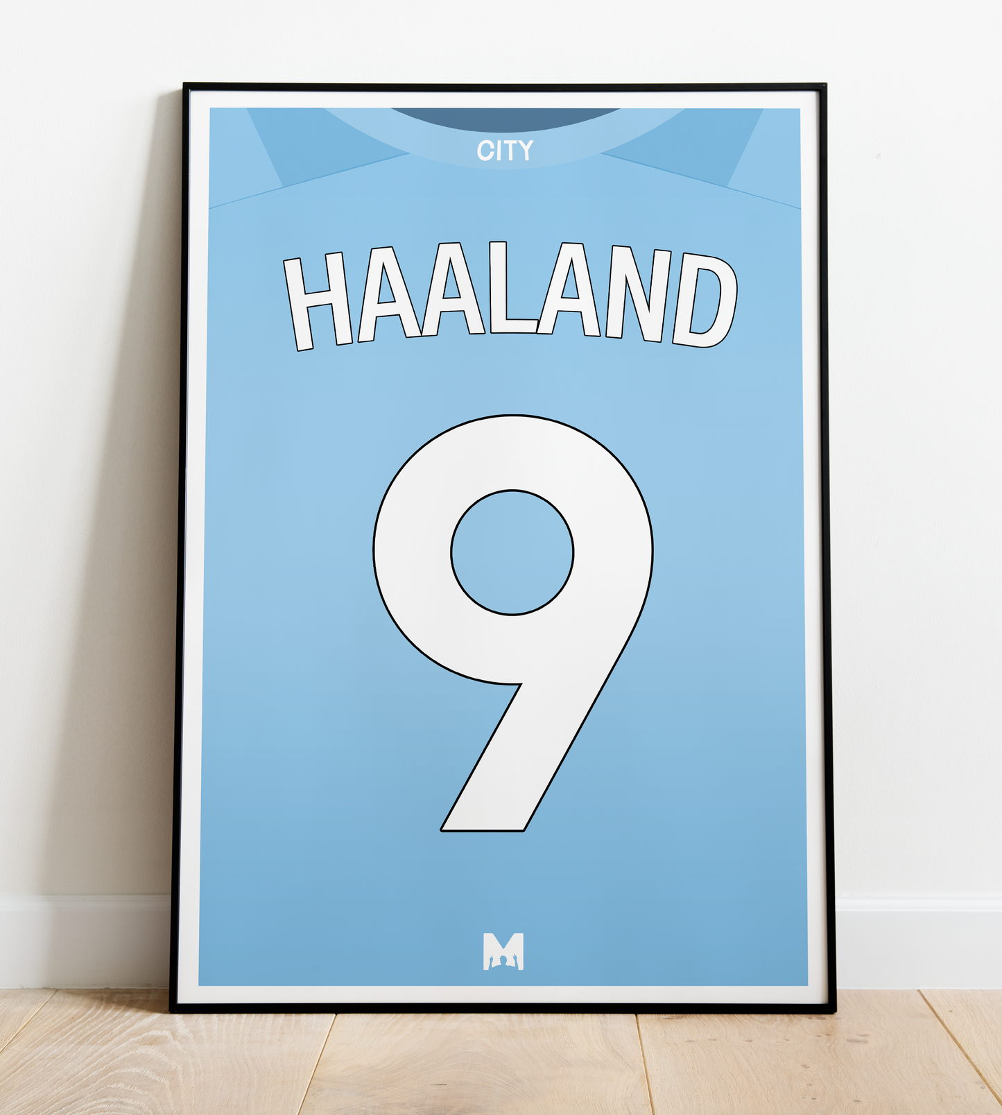 Manchester City Kit Print Haaland 2023/24 - Home Shirt - Manchester City