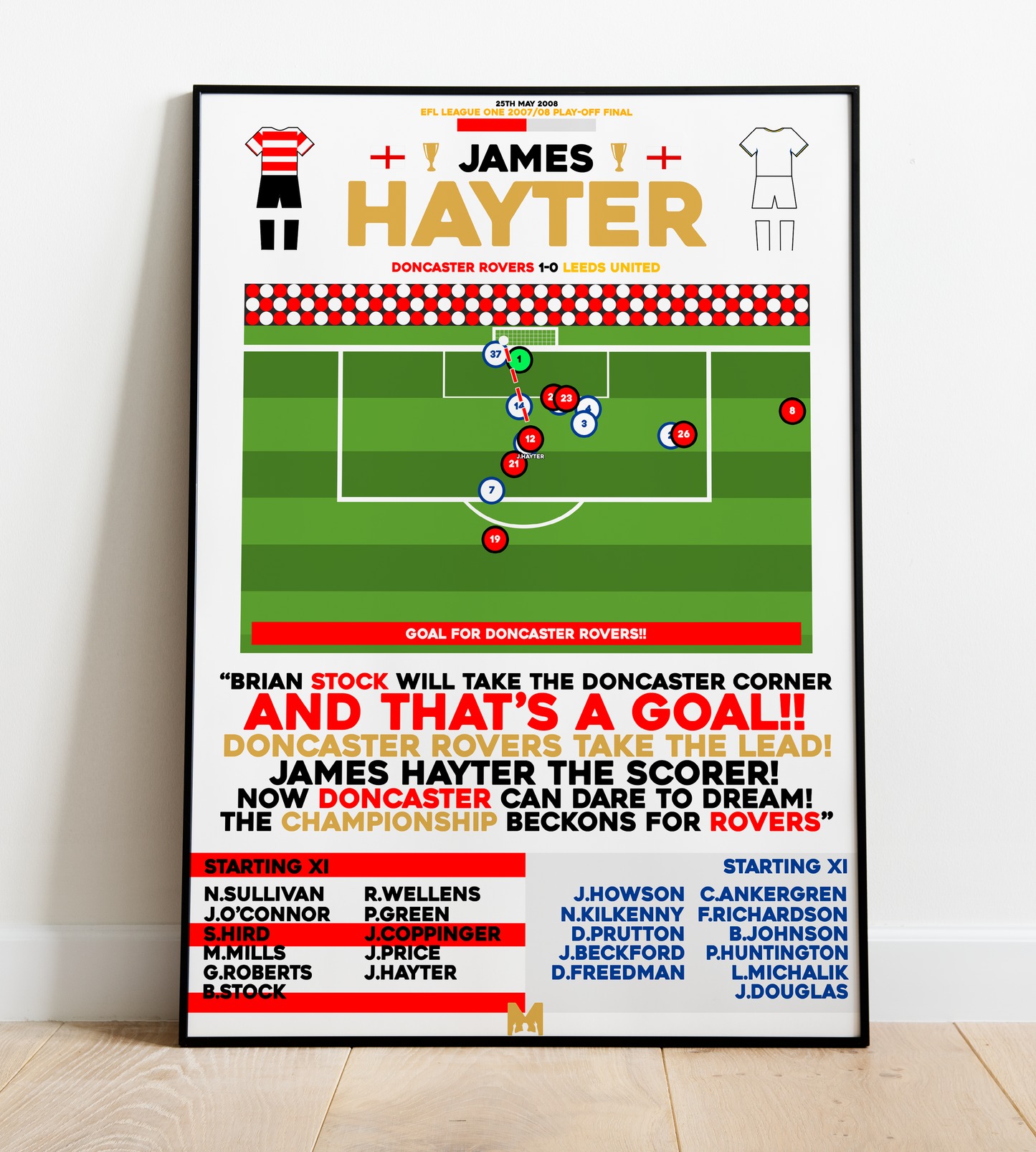 James Hayter vs Leeds United - EFL League One Play-Off Final 2008 - Doncaster Rovers