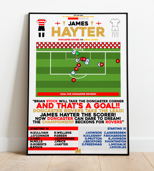 James Hayter vs Leeds United - EFL League One Play-Off Final 2008 - Doncaster Rovers