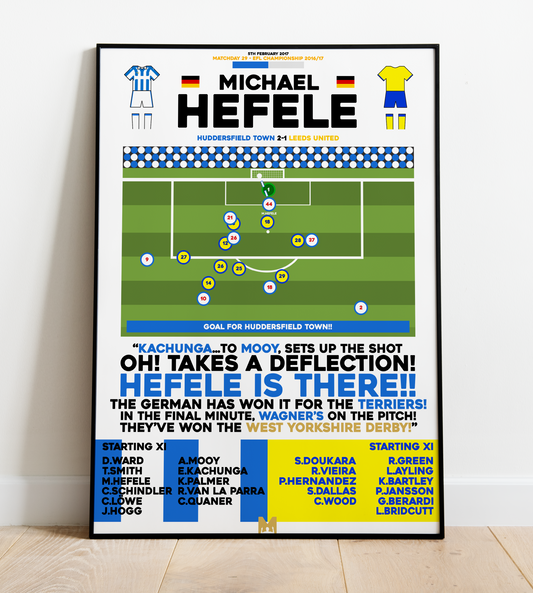 Michael Hefele Goal vs Leeds United - EFL Championship 2016/17 - Huddersfield Town